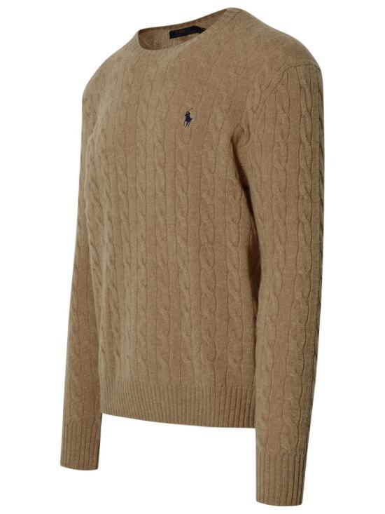  폴로 랄프로렌 케이블 니트 스웨터 710876762 009 Brown - POLO RALPH LAUREN