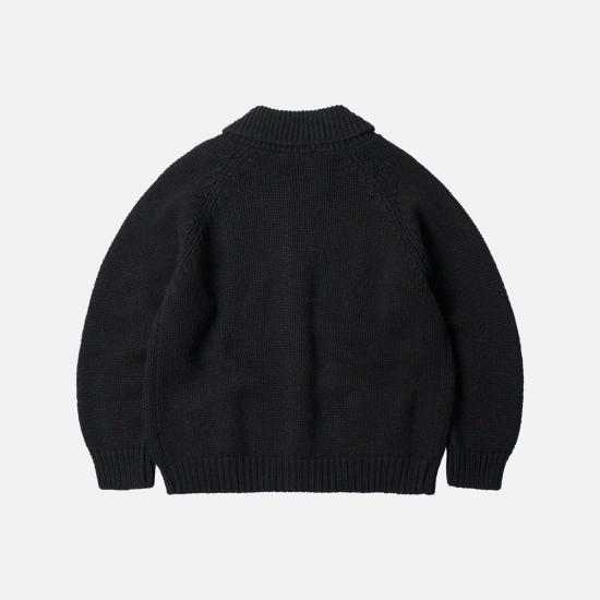  프리즘웍스 집업 니트 FZW2024FWKN025 BLACK - FRIZMWORKS