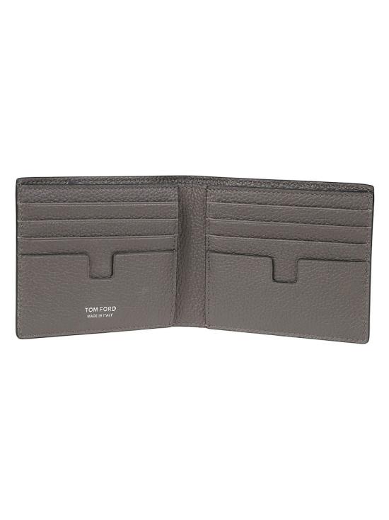 26FW 톰포드 그레인 가죽 클래식 바이폴드 지갑 Y0228 LCL158S Grey - TOMFORD
