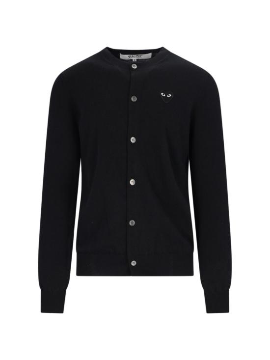 26FW 꼼데가르송 블랙 하트 니트 가디건 AX N023 0511 Black