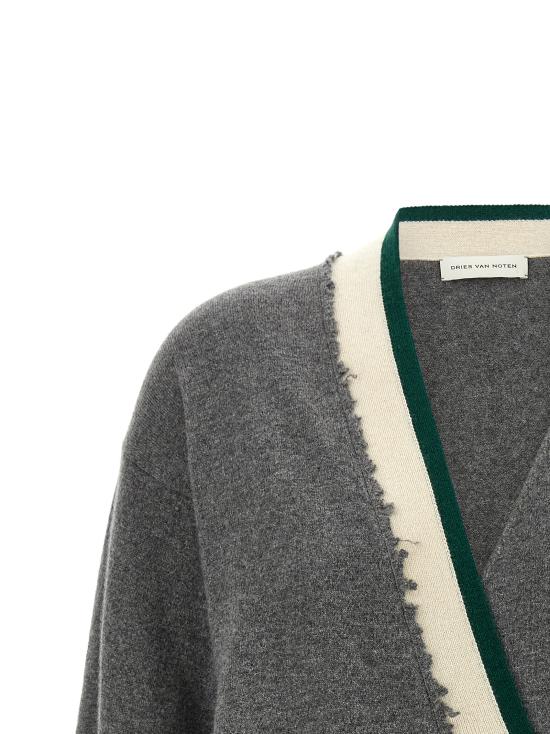 26FW 드리스 반 노튼 가디건 2620112104705802 Gray - DRIES VAN NOTEN