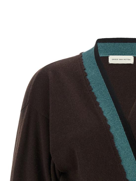 26FW 드리스 반 노튼 가디건 2620112104705704 Brown - DRIES VAN NOTEN