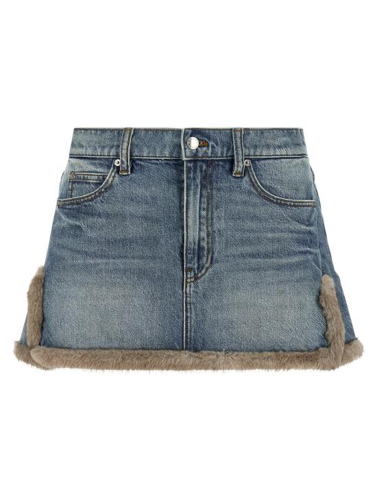 26FW 데님 X 알렉산더 왕 데님 스커트 4DC4265906427E Blue