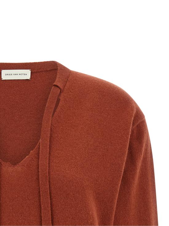 26FW 드리스 반 노튼 가디건 2620112194705301 Red - DRIES VAN NOTEN