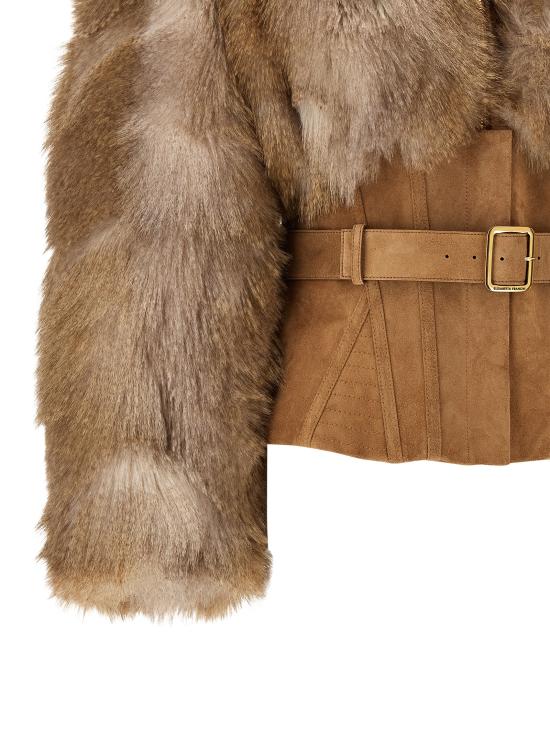 26FW 엘리자베타프랜치 무스탕 GB02A66E2AI6 Brown - ELISABETTA FRANCHI