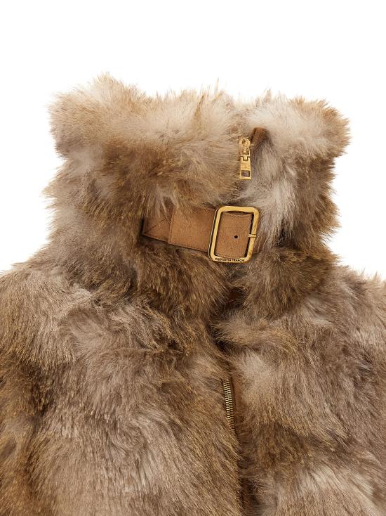 26FW 엘리자베타프랜치 무스탕 GB02A66E2AI6 Brown - ELISABETTA FRANCHI