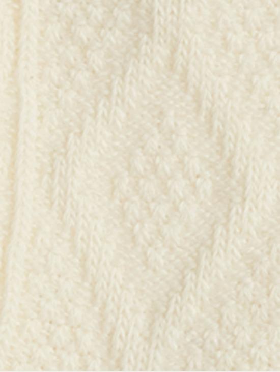 26FW 랄프 로렌 양말 Calze a Trecce con Polo Bear Avorio - RALPH LAUREN