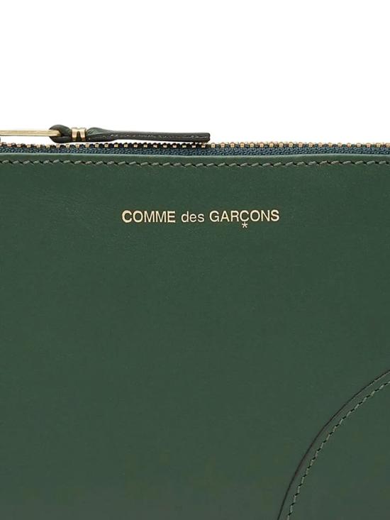 26FW 꼼데가르송 클래식 레더 라인 파우치 SA8100 099 BGRN BOTTLE GREEN - COMME DES GARCONS