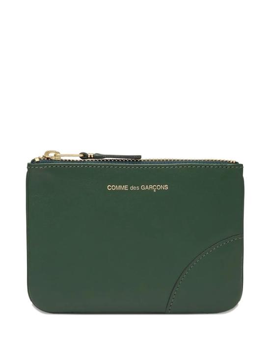 26FW 꼼데가르송 클래식 레더 라인 파우치 SA8100 099 BGRN BOTTLE GREEN