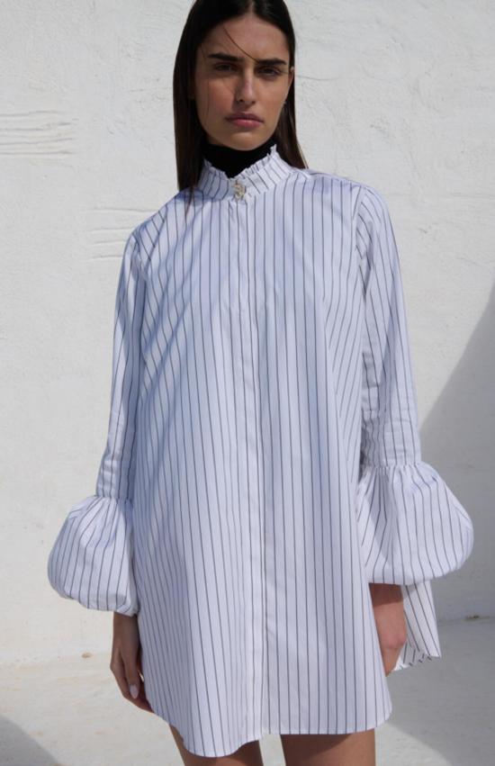  CAROLINE CONSTAS 숏 원피스 캐롤라인 콘스타스 스칼렛 드레스 화이트 스트라이프