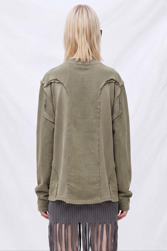  Lueder 긴팔 티셔츠 Racer 롱슬리브 탑 카키 - OTHER BRANDS