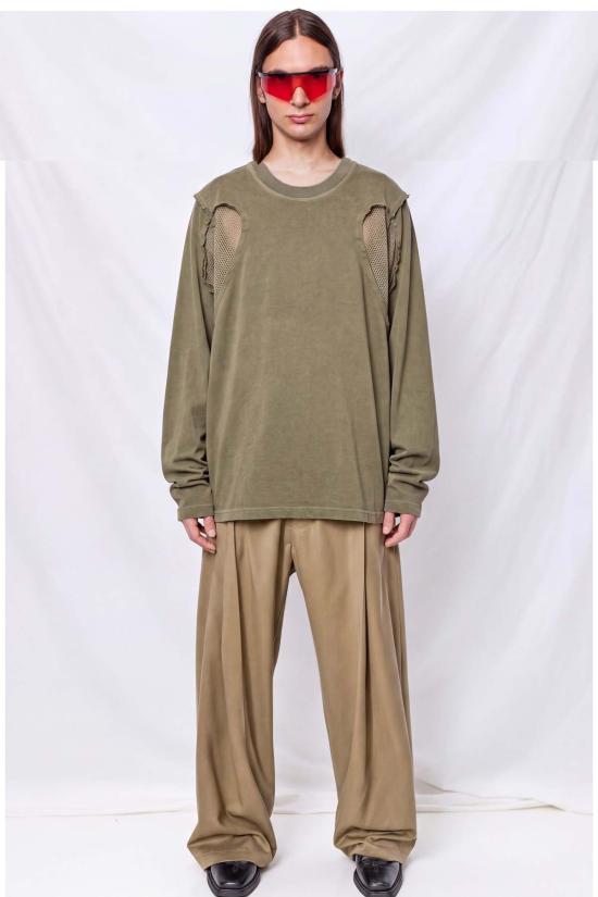  Lueder 긴팔 티셔츠 Racer 롱슬리브 탑 카키 - OTHER BRANDS