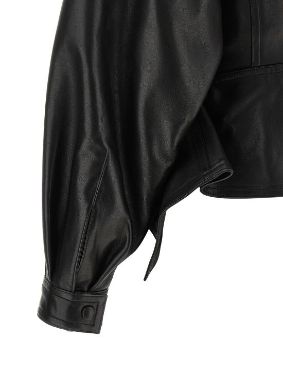 26FW 발망 가죽 자켓 JA00000000010PA Black - BALMAIN