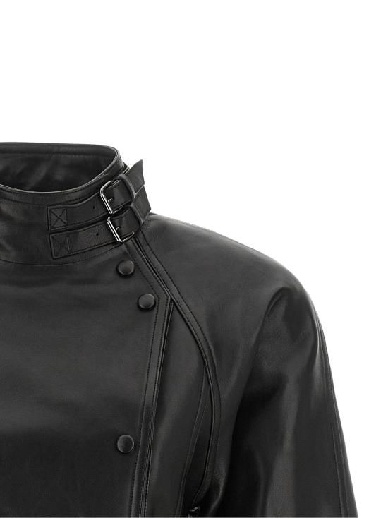 26FW 발망 가죽 자켓 JA00000000010PA Black - BALMAIN