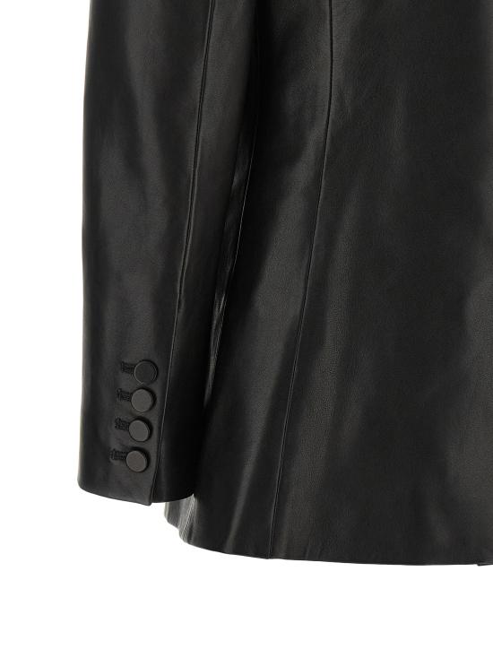26FW 발망 가죽 자켓 JA00000000570PA Black - BALMAIN