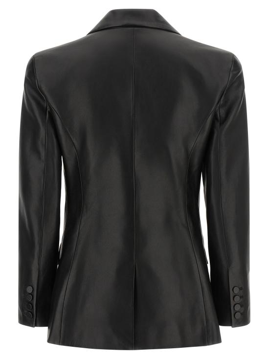 26FW 발망 가죽 자켓 JA00000000570PA Black - BALMAIN