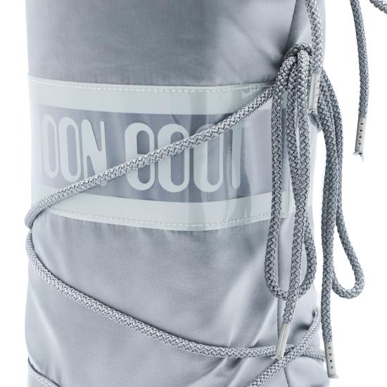 26FW 문부츠 아이콘 글랜스 플래티넘 새틴 부츠 80D1401680 H001 SILVER - MOON BOOT