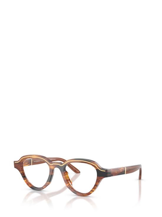 26FW 엠포리오 아르마니 안경 EA4264U 63391W STRIPED DARK BROWN - EMPORIO ARMANI