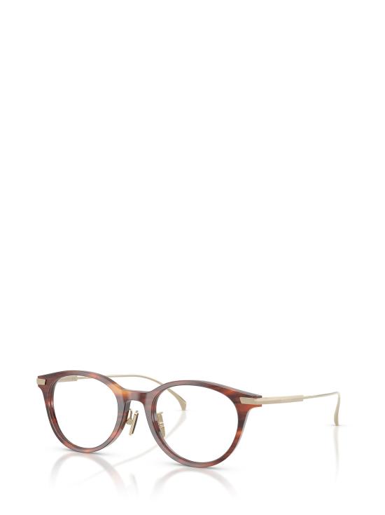 26FW 몽클레어 안경 ME2022D 3034 SHINY STRIPED BROWN HAVANA - MONCLER