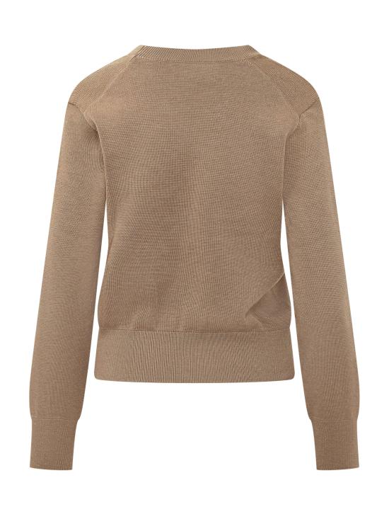 26FW 아미 ADC 자수 크루넥 스웨터 FKS826001 A335 CAMEL CHINE - AMI