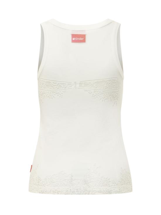 26FW 디젤 민소매 티셔츠 P018000SPFB 100 BIANCO - DIESEL