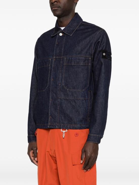 26FW 스톤 아일랜드 데님 자켓 L2S14 4100006 S00J7 VJ201 Blue rinsed - STONE ISLAND