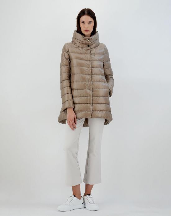  에르노 아멜리아 A 쉐입 패딩 PI0505DIC12017Z 2600 Taupe - HERNO