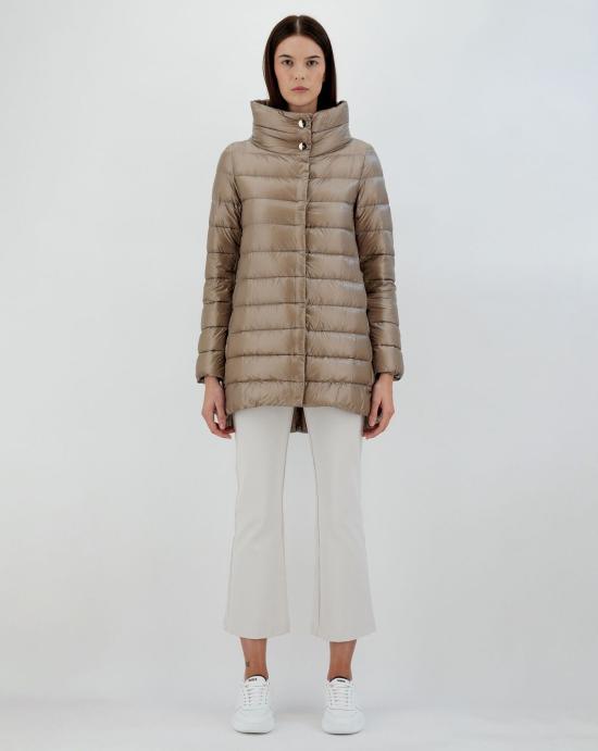  에르노 아멜리아 A 쉐입 패딩 PI0505DIC12017Z 2600 Taupe - HERNO