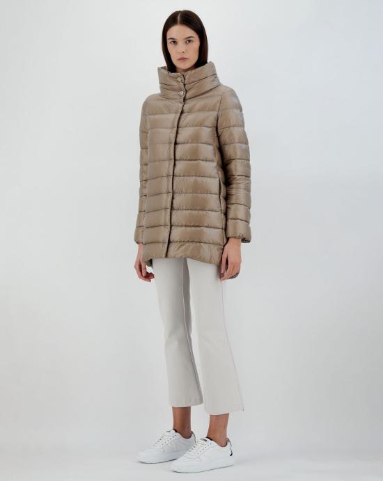  에르노 아멜리아 A 쉐입 패딩 PI0505DIC12017Z 2600 Taupe - HERNO