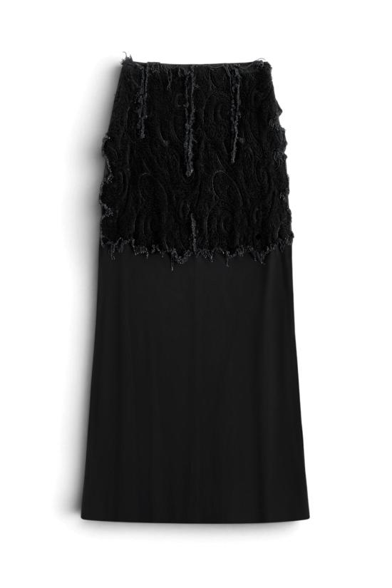 26FW 마르지엘라 미디 스커트 S29MI0024M36158 900J BLACK