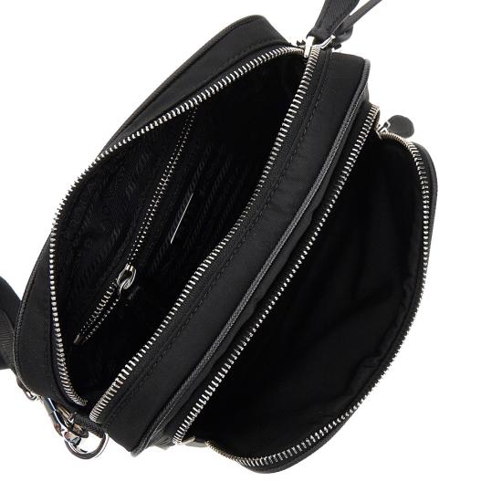 26FW 프라다 리나일론 렉탱글 숄더백 1BH226VOOOR064 Black - PRADA