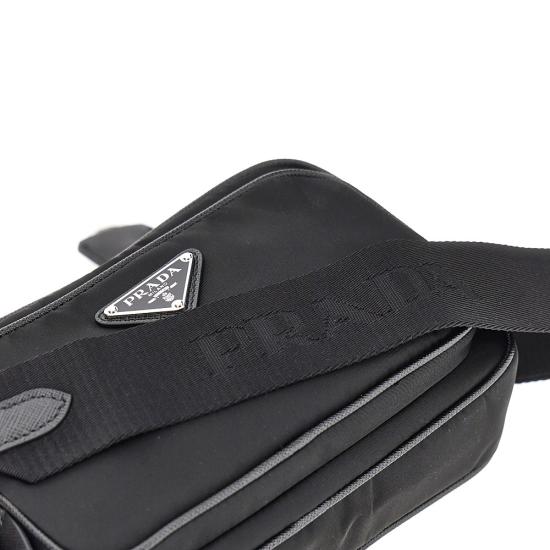 26FW 프라다 리나일론 렉탱글 숄더백 1BH226VOOOR064 Black - PRADA