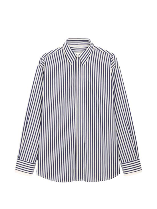 26FW 아미 긴팔 셔츠 USH863CO0250 487 Bleu roi blanc