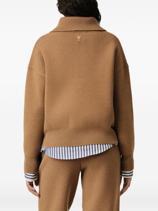 26FW 아미 터틀넥 UKS885KN0192 280 Camel - AMI