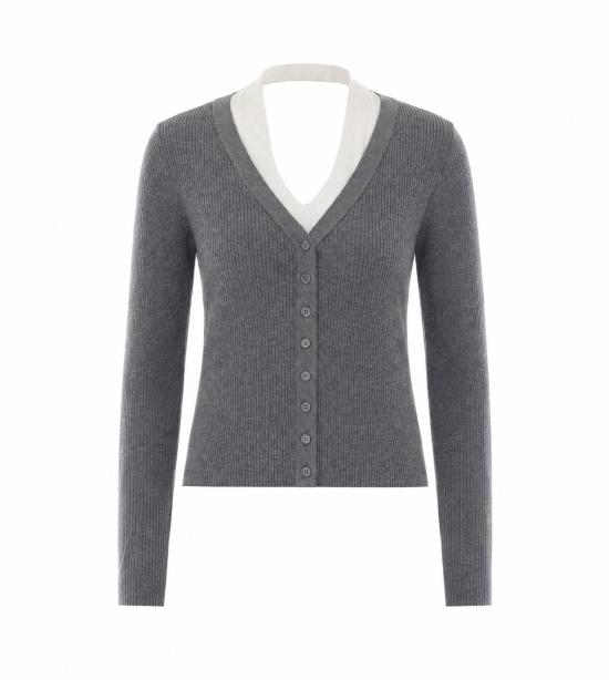 26FW 엘레 가디건 0008 GRIGIO GREY