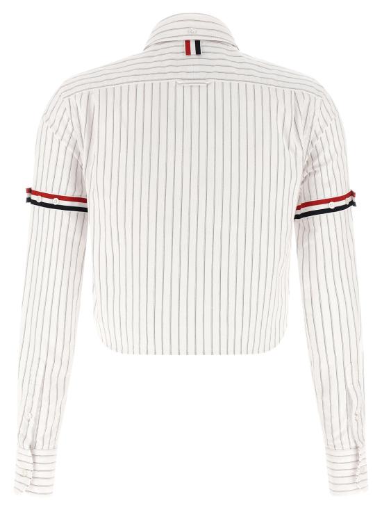26FW 톰브라운 셔츠 4bar 셔츠와 블라우스 화이트 - THOM BROWNE