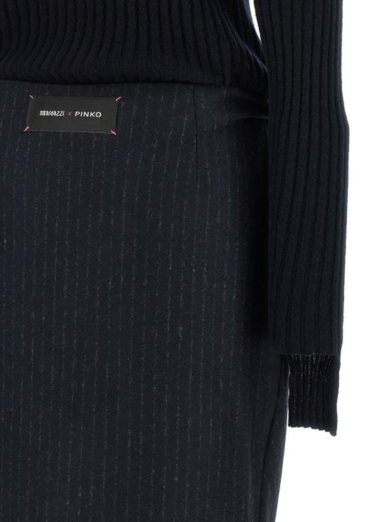 26FW 핑코 롱 원피스 'Dianella0 드레스 드레스 블루 - PINKO