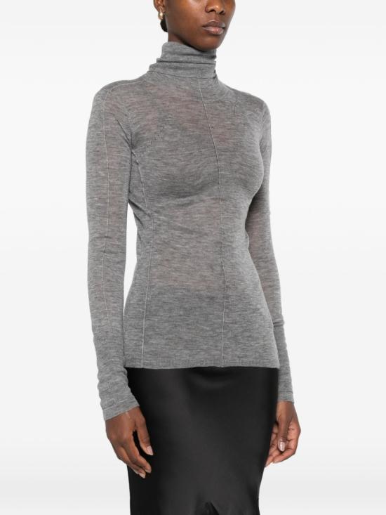 26FW 엘리자베타프랜치 터틀넥 MK04W68E 431 Grigio melange - ELISABETTA FRANCHI