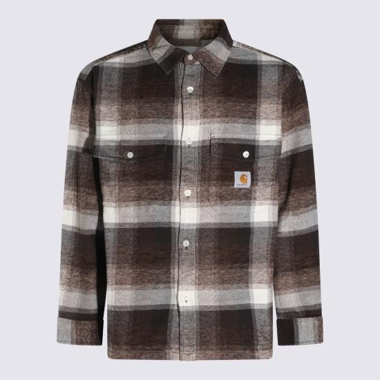 26FW 칼하트 WIP 긴팔 셔츠 I037139 3ZIXX TOBACCO