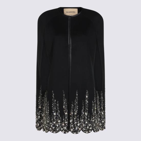 26FW 발렌티노 가라바니 케이프 9B3CG4YA 6JANUD NERO SILVER