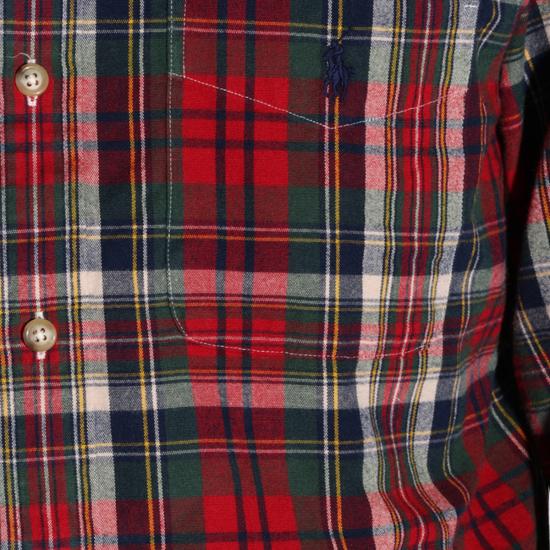 26FW 폴로 랄프로렌 긴팔 셔츠 710B30242 001 7329 RED GREEN MULTI - POLO RALPH LAUREN