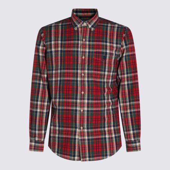26FW 폴로 랄프로렌 긴팔 셔츠 710B30242 001 7329 RED GREEN MULTI