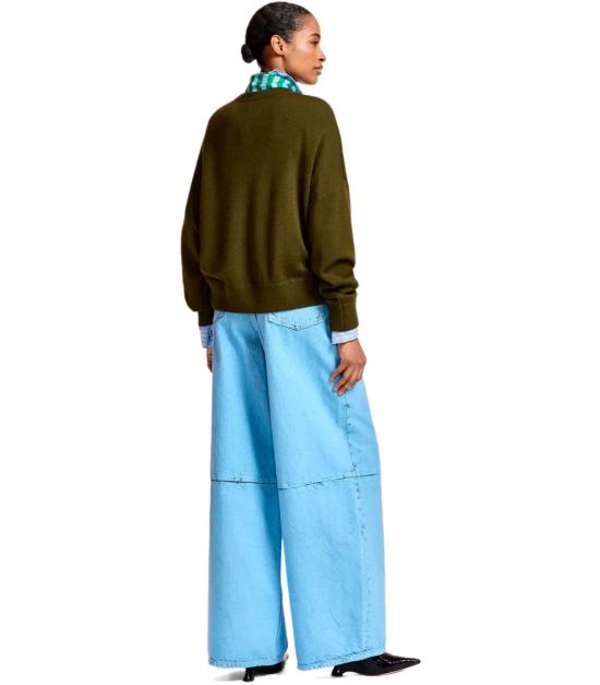 26FW 에센셜앤트워프 스웨터 KURTIS KM26 XS Green - ESSENTIEL ANTWERP
