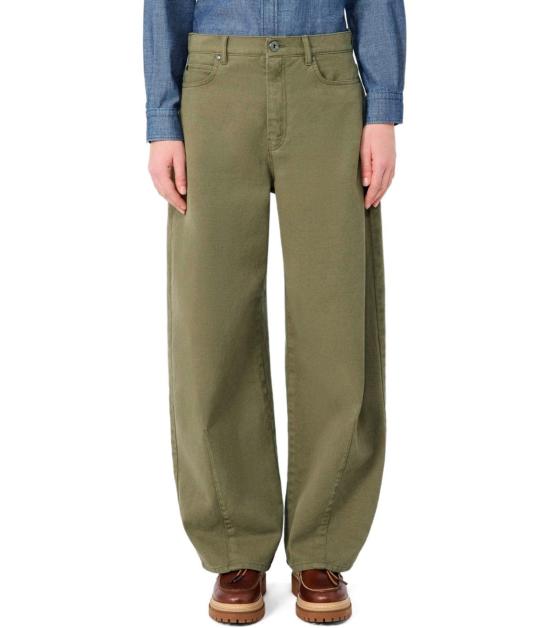 26FW 위켄드막스마라 스트레이트 팬츠 2625136072600 002 34 Green - WEEKEND MAX MARA
