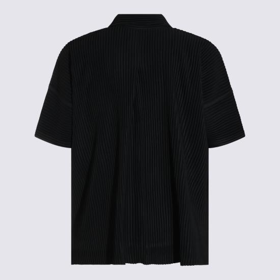 26FW 옴므 플리세 이세이 미야케 반팔 티셔츠 HP68JJ081 15 Black - HOMME PLISSE' ISSEY MIYAKE