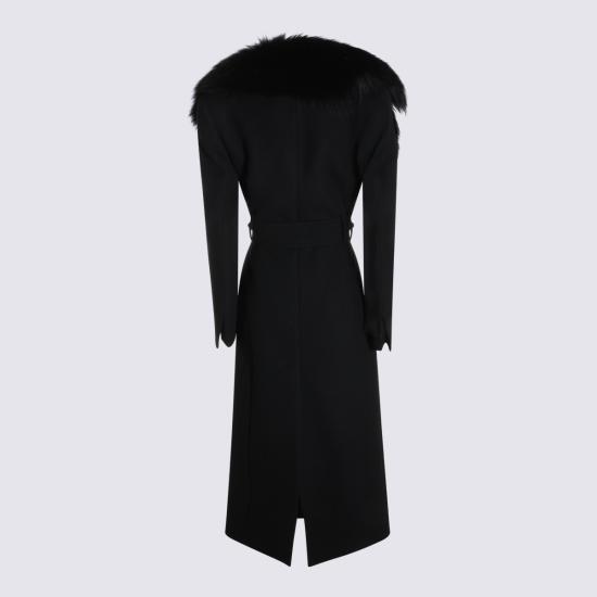 26FW 블루마린 코트 RF6014T901A D3104 BLACK - BLUMARINE