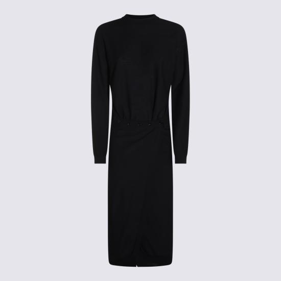 26FW 르메르 미디 원피스 DR1180 LK1063BK999 BLACK