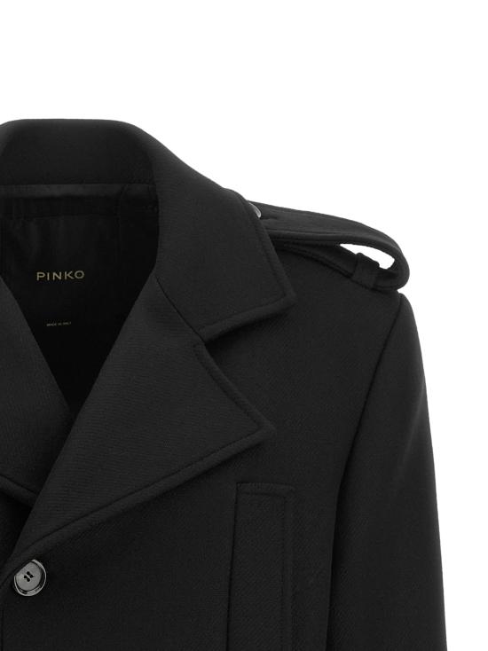 26FW 핑코 코트 107900A3PLZ99 Black - PINKO