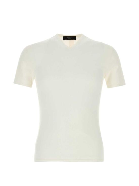 26FW 구찌 테크니컬 니트 패브릭 티셔츠 866411 XKFIU9000 WHITE
