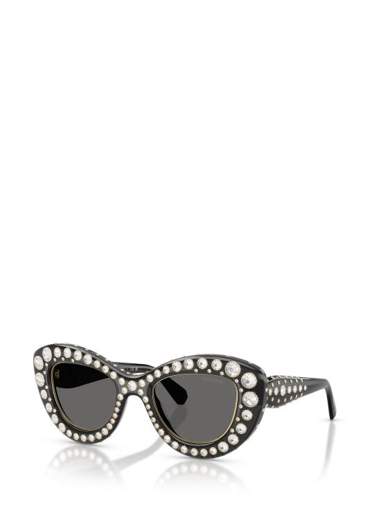 25FW 스와로브스키 선글라스 SK6060 110487 TRANSPARENT DARK GREY - SWAROVSKI